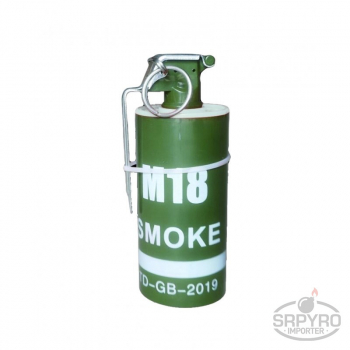 CLE7034-W - SMOKE M18 granat dymny biały